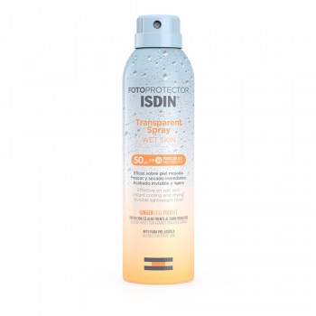 isdin fotoprotector transparent spray wet skin 250ml